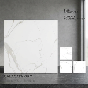 Azulejos de Porcelana Pulida Brillante Dyna Griss de 600x600 mm, Diseño de Suelo con Efecto Mármol Gris de 60x60 cm - Product Image 5