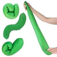 Concombre géant en PVC, jouet anti-stress extensible à remontée lente, souple, pour soulager l'anxiété, 40 cm, pour adultes, adolescents, enfants, autisme