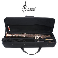 SLADE Professional Woodwind Instrument Carved Treble Straight Pipe Saxophone