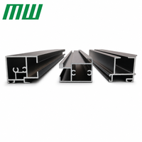 Profilés en aluminium robustes pour portes et fenêtres coulissantes, cadre d'extrusion, profil architectural thermolaqué avec service de découpe