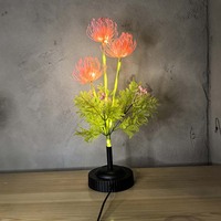 Lampe LED Bestseller en forme de lys araignée rouge simulé - Lumière de table lumineuse pour intérieur, idéale pour la décoration de chambres et de fêtes
