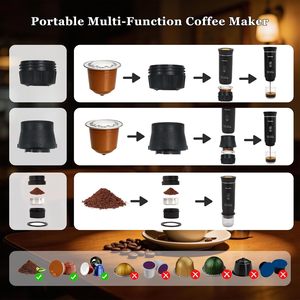 Cafetera Eléctrica Portátil Mini Espresso con Batería, Automática, Monodosis, 20 Bares, Fabricación OEM - Product Image 6