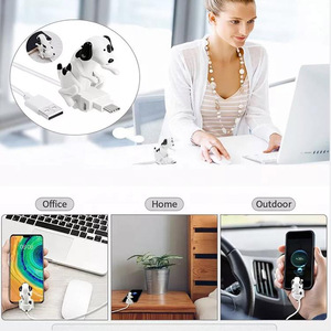 Cavo di Ricarica Rapida Smart 1m Tipo C USB C <span class=keywords><strong>Micro</strong></span> per Telefono, Cavo di Alimentazione e Dati con Divertente Design a Cane che Si Muove - Product Image 6