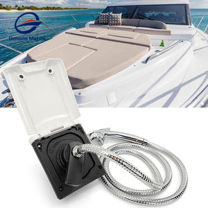Doccia Esterna per Camper e Imbarcazioni Originale Colore Nero Resistente ai Raggi UV con Coperchio Accessori Nautici per Barche - Product Image 2