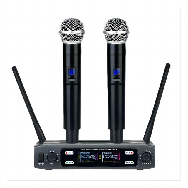 HX2 New Design Professional Wireless Microphone System Uhf With Great Price Uhf Professional Wireless Microphone System