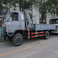 Camion de fret DONGFENG 4x2 6x4 5T d'occasion avec grue, camion grue montée sur châssis 8T, camion benne 15T avec grue – Fabricant
