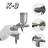 Pistolet de pulvérisation K3 pour peinture automobile, pistolet de pulvérisation Airsoft, ensemble combiné en métal, utilisation industrielle, alliage