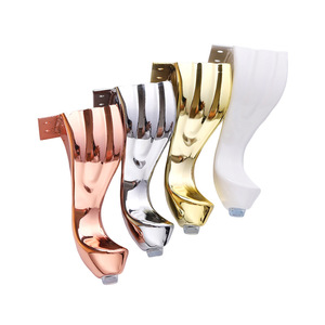 Furniture Leg Metal <b>Sofa</b> Legs Chrome Plating Rust Proof European Style Light Luxury Carbon Steel Furniture Accessories - Product Image 1