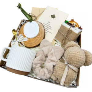 Nouveauté, panier-cadeau personnalisé pour l'automne, bougies, mug, <span class=keywords><strong>serviette</strong></span>, « Je pense à toi », cadeau confortable pour collègue, ensemble cadeau pour femmes et hommes - Product Image 1