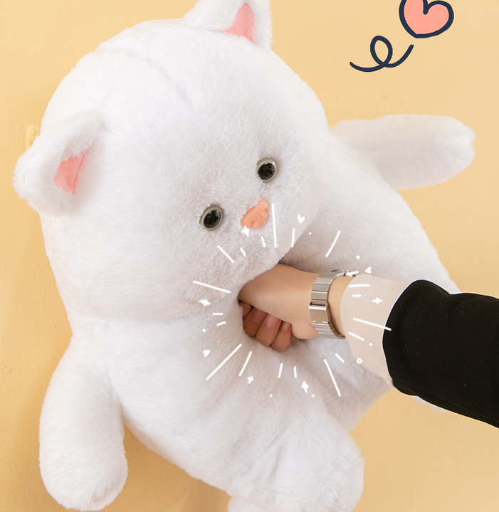 DH6かわいいニャー子犬人形赤ちゃん白脂肪猫人形かわいいハキミ 