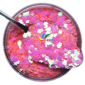 <b>Sequins</b> Cherry Blossom Shape 5mm Pet Material For Nail <b>Art</b> - Product Image 3