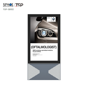 부동산 양면 스크롤 라이트 박스 알루미늄 야외 LED 스크롤 라이트 박스 - Product Image 2