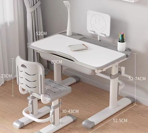 Muebles para Dormitorio de <span class=keywords><strong>Estudiantes</strong></span> al Mejor <span class=keywords><strong>Precio</strong></span>, Conjunto de Silla y Escritorio Ergonómico para Escuela Secundaria, Hogar, Oficina, Sala de Estar y Aula Infantil - Product Image 5