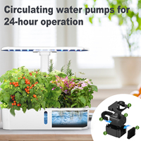 Kit de culture hydroponique intelligent d'intérieur à 12 pods, système hydroponique domestique à LED pour la culture des plantes