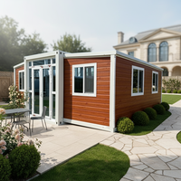 Casa Contenedor Expandible de 20 pies/40 pies, Villa Portátil Modular Lista para Habitar con 2 Dormitorios