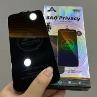 10 pièces 360 °   Film de protection d'écran en verre trempé anti-statique ESD pour iPhone 17 Air 16 Pro Max 16E 15 Plus 14 13 12 11 XS