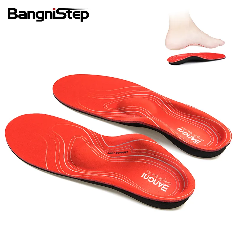 Custom Orthotic Arch Support Shoe inserts Cork Orthopedic Insoles for Serious Flat Feet