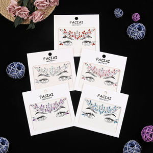Autocollants de bijoux de visage ornés de strass étincelants par <span class=keywords><strong>FACIAI</strong></span>-Idéal pour les festivals, les fêtes et les cosplay - Product Image 6