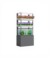 Système de plantation hydroponique aquaponique à usage domestique équipement d'irrigation vertical gratuit contrôlé pour noyau de ferme, pompe incluse