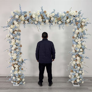 Flores Artificiales de Seda Realistas Estilo Europeo para Decoración de Bodas, Camino de Flores, Arreglo Personalizable, Tamaño Ajustable para Pared - Product Image 3