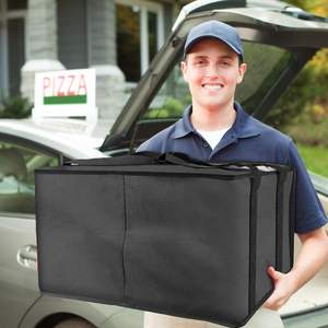 Sac isotherme réutilisable personnalisé avec logo pour la livraison de pizzas et de repas, sac isotherme portable pour le déjeuner - Product Image 1