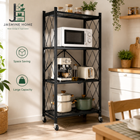 Étagère pour four à micro-ondes peu encombrante avec design de rangement de cuisine réglable pour l'organisation des appareils sur le comptoir