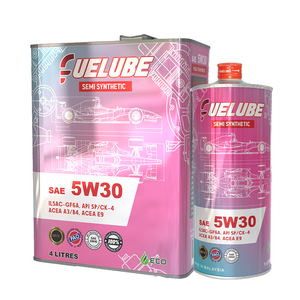 Usine directe en gros Fuelube 5W30 Ester + Pao huile pour engrenages semi-synthétique API SP/CF ILSAC GF6A conforme 4L 1L lubrifiant moteur - Product Image 1