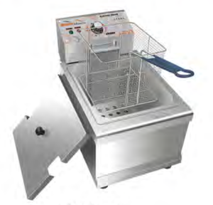 Freidora eléctrica compacta de acero inoxidable de 8.5L para uso comercial y doméstico - Product Image 3