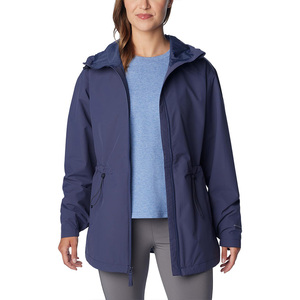 Veste <span class=keywords><strong>imperméable</strong></span> à <span class=keywords><strong>capuche</strong></span> slim pour femmes, directement de l'usine - <span class=keywords><strong>Parka</strong></span> coupe-vent élégante pour les aventures en plein air - Product Image 2