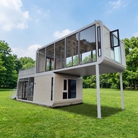 Villa modulaire préfabriquée en acier de qualité supérieure, finition haut de gamme, design intérieur luxueux, capsule spatiale mobile, cabine Apple