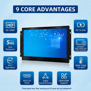 <span class=keywords><strong>Monitor</strong></span> Touchscreen Industriale Open Frame da 7 a 27 Pollici, Display LCD in Metallo con Montaggio VESA a Parete per Automazione Chioschi - Product Image 2