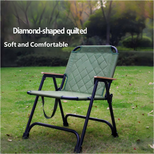 كرسي قابل للطي بتصميم عصري للاستخدام الخارجي، خفيف الوزن للغاية، مثالي للصيد والتخييم والشاطئ، مصنوع من قماش أكسفورد 600D مع حشوة قطنية - Product Image 4