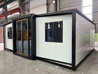 Villa Modular Prefabricada con Terraza de Madera, Cabaña Moderna para Jardín y Apartamento Pequeño para Huéspedes