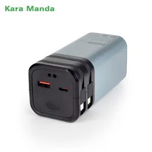 Kara Manda Hot Sale Large Capacity Laptop Power Bank Fast Charging Mini Portable Power Bank Mobile Charger with Charging Cables