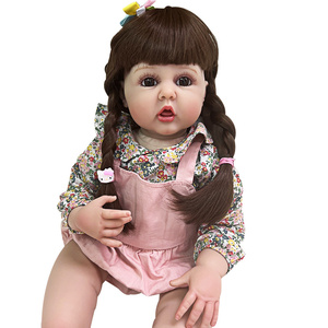 NPK 60cm Linda <span class=keywords><strong>princesa</strong></span> juguete regalo morder dedos silicona Reborn niño muñecas - Product Image 1