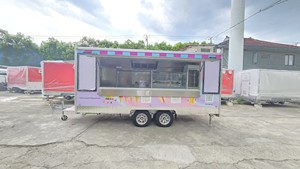 Mobile Kitchen Food Trailer Street Cart Hot Dog <strong>Vans</strong> Coffee Truck Trailer Bakery Food Truck with Full Kitchen Street Food Kiosk - Product Image 3