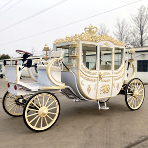 รถม้าไฟฟ้า Royal Horse Carriage ZOWN 60V 80A แบตเตอรี่แบบกำหนดเองได้ สำหรับงานแต่งงาน สถานที่ท่องเที่ยว บ้านพักตากอากาศ บริการให้เช่าสำหรับนักท่องเที่ยว และกิจกรรมบันเทิง - Product Image 1