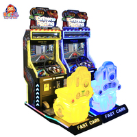 Machine de jeu d'arcade à monnayeur pour 2 joueurs avec accepteur de billets pour centres de jeux - Simulation de course extrême de moto