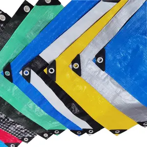 PE Tarpaulin thối xé rách bằng chứng thuyền tarps bao gồm với grommets và các cạnh được gia cố