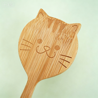 Brosse à cheveux en bois pour jeunes enfants, brosse de massage en bois à coussin d'air, forme de chat, mignonne