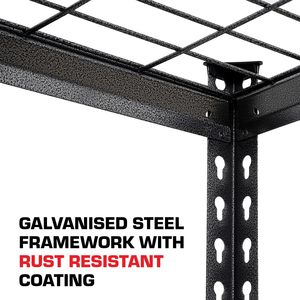 Étagère de rangement industrielle réglable sans boulons en acier inoxydable robuste à 4 niveaux, surface galvanisée de 4 mm d'épaisseur, personnalisable - Product Image 4