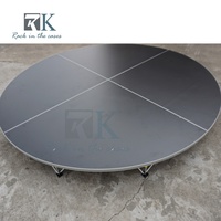 Scène de spectacle sur mesure en gros, installation facile, plateforme de scène en alliage d'aluminium noir pour événements extérieurs et mariages