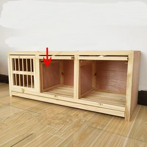 Jaula Clásica Ecológica de Madera para Palomas, Compartimentos Modulares para Nidificación y Emparejamiento, Fácil de Limpiar, Forma Cuadrada, Cierre Deslizante - Product Image 4