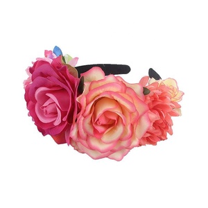 Bandeau en corne de diable floral réaliste pour les femmes <span class=keywords><strong>Halloween</strong></span> Cosplay accessoires adulte Costume fête Photo Booth décorations - Product Image 6