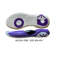 Semelles de baskets de sport durables en caoutchouc EVA+TPR. Conception confortable et antidérapante. Logos colorés personnalisables. Chaussures de haute couture