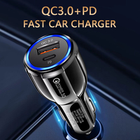 Chargeur de voiture universel 20W PD 20W USB Type C Adaptateur QC 3.0 18W 38W Charge rapide Protection OVP pour ordinateur portable et appareil photo