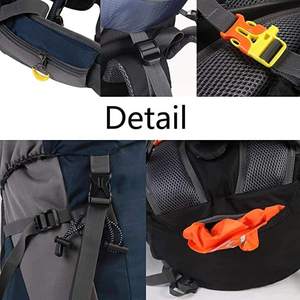 Zaino da Escursionismo in Poliestere 80L per Alpinismo, Borsa da Viaggio Impermeabile di Grande Capacità, Zaino per Campeggio all'Aperto - Product Image 5