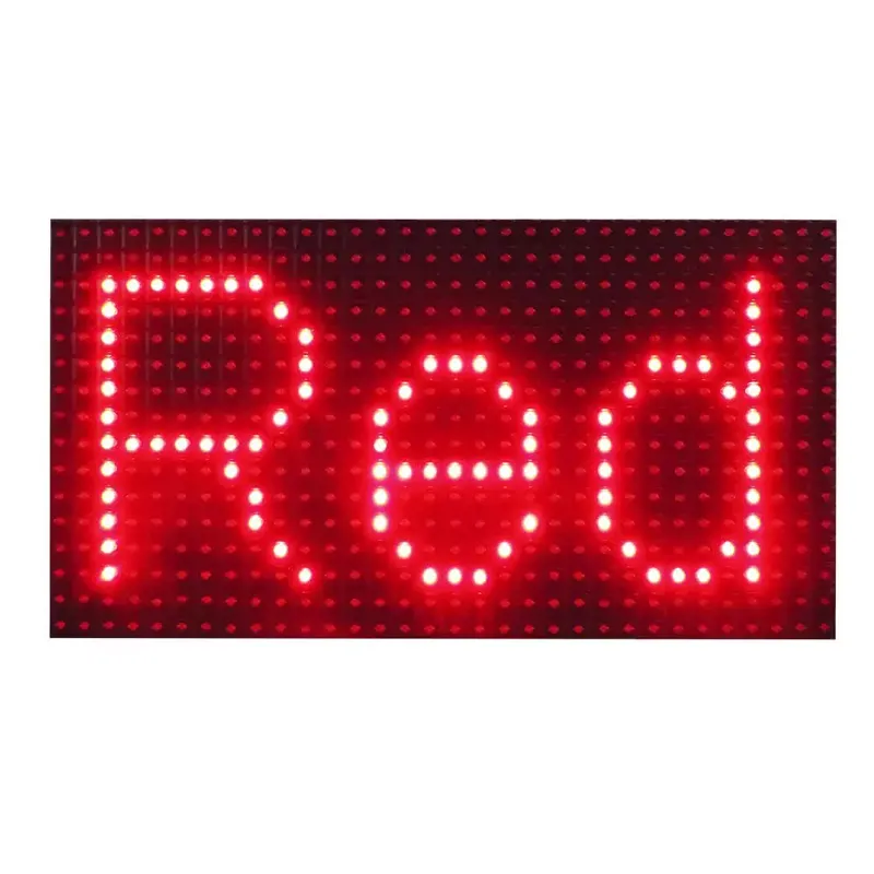 advertising led screen outdoor waterproof display P10 SMD single color dual color red screen for indoor advertising