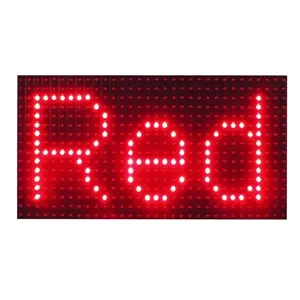La publicité led écran extérieur étanche affichage P10 SMD couleur unique double couleur écran rouge pour la publicité intérieure
