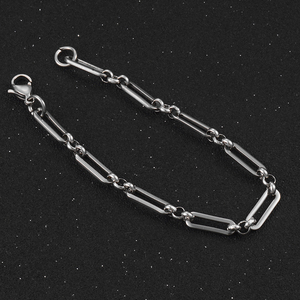Bracelet chaîne en acier inoxydable, personnalisé, créatif, fait main, accessoires pour hommes et femmes - Product Image 4